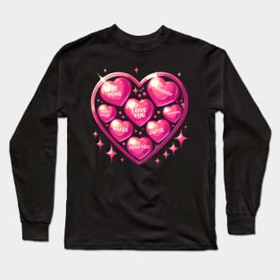 Valentine's Day Hearts Long Sleeve T-Shirt